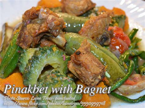 Ginisang Pinakbet with Bagnet .